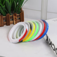 Bicycle Reflective Bands Bike Reflective Stickers Strip MTB Mountain Bike Road Bike Bicycle Wheel Frame Sticker Fluorescent Tape Reflector Sticker Decor