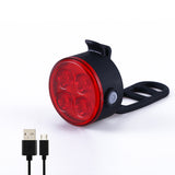 4LED Bike Light Rechargeable USB Bicycle Lamp Super Bright Bicycle Front Lamp Rear Light Warning Light 4 LED Beads 4 Light Mode Options