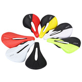 Carbon+Leather Bicycle Saddle MTB Road Bike Saddles Seat Mountain Bike Saddle Breathable Soft Seat Cushion