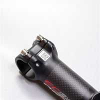 Carbon Fiber + Aluminum Alloy Bicycle Stem MTB Mountain Road Bike Handlebar Stem 6/17 Degree 70-120mm 31.8 * 28.6mm