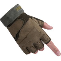 Army Military Fingerless Tactical Gloves Fitness Gym Men Women Antiskid Anti-Slip Cycling Half Finger Gloves