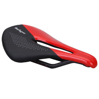 Carbon+Leather Bicycle Saddle MTB Road Bike Saddles Seat Mountain Bike Saddle Breathable Soft Seat Cushion