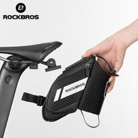 ROCKBROS Cycling Bicycle Bag MTB Road Bike Saddle Bag Rear Tail Bag Water Bottle Cage Holder Pocket 1.5L