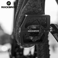 ROCKBROS 2 In 1 Aluminum Bicycle Lock Pedal MTB Road Bike Pedals With Free Cleat For SPD System Anti-slip Sealed Bearing