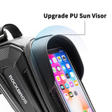 ROCKBROS Bicycle Frame Bag Top Tube Bags Phone Bag Touch Screen Below 6.5" Phone Waterproof