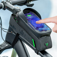 ROCKBROS Bicycle Bag Bike Front Tube Frame Bag Touch Screen Phone Bag Waterproof 5.8/6 Inch Cycling MTB