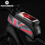 ROCKBROS Cycling Bicycle Frame Bag MTB Road Bike Front Top Tube Bag Phone Bag Holder Rainproof Touch Screen Bike Accessories