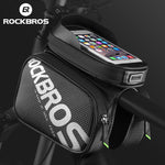 ROCKBROS Bicycle Frame Bag MTB Road Bike Front Top Tube Bag Phone Bag Holder Rainproof Touch Screen Bike Accessories