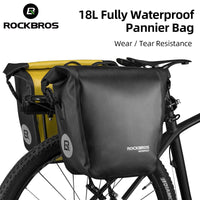 ROCKBROS Cycling Bicycle Pannier Bag MTB Road Bike Rear Rack Tail Bag Trunk Pack Waterproof 18L Bike Accessories