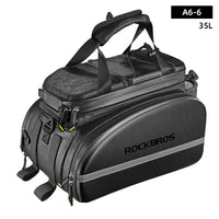 ROCKBROS Bicycle Carrier Bag MTB Road Bike Rack Bag Trunk Pannier Cycling Multifunctional Large Capacity Travel Bag With Rain Cover