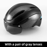 Cycling Bicycle Helmet Integrally-molded Breathable Helmet Men Women Goggles Lens Aero MTB Road Bike Helmet