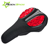 ROCKBROS Gel Bicycle Saddle Cover MTB Mountain Road Bike Seat Cover Cushion Liquid Silicone Soft Sponge Breathable