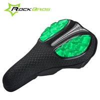 ROCKBROS Gel Bicycle Saddle Cover MTB Mountain Road Bike Seat Cover Cushion Liquid Silicone Soft Sponge Breathable