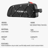 ROCKBROS Cycling Bicycle Frame Bag MTB Road Bike Front Top Tube Bag Pannier Waterproof Reflective Large Capacity Ultralight