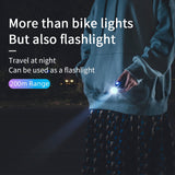 ROCKBROS Cycling Bike Front Light Headlight MTB Bicycle Light Lamp Flashlight Rainproof USB Rechargeable 800LM LED 4000mAh