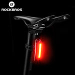 ROCKBROS LED Bicycle Rear Light Bike Taillight Safety Warning Lamp Waterproof USB Rechargable 3 Colors