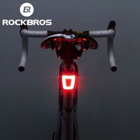 ROCKBROS Bike Light Cycling Helmet Taillight Bicycle Rear Light Safety Night Riding Lamp Waterproof LED USB Rechargeable