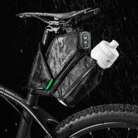 ROCKBROS Bicycle Saddle Bag MTB Road Bike Seatpost Tail Bag With Water Bottle Pocket Waterproof Reflective Bike Accessories