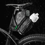 ROCKBROS Bicycle Saddle Bag MTB Road Bike Seatpost Tail Bag With Water Bottle Pocket Waterproof Reflective Bike Accessories