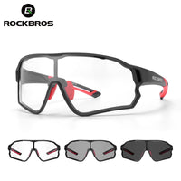 ROCKBROS Photochromic Cycling Glasses MTB Road Bike Sunglasses UV400 Protection Sport Glasses Eyewear