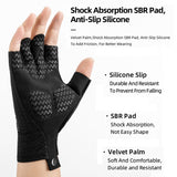 ROCKBROS Half Finger Cycling Gloves MTB Bike Bicycle Sport Gloves Autumn Spring Summer SBR Pad Men Women Breathable Shockproof