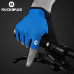 ROCKBROS Cycling Gloves Half Finger Bicycle Gloves Shockproof Breathable MTB Mountain Road Bike Gloves Men Sports Clothings