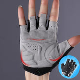 ROCKBROS Half Finger Cycling Gloves MTB Road Bike Bicycle Sports Gloves Shockproof Wear Resistant Breathable  Men Women