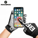 ROCKBROS Full Finger Cycling Gloves Bicycle Bike Outdoor Sport Gloves Shockproof Wear Resistant SBR Windproof Breathable Warm Men Women