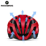 ROCKBROS Cycling Helmet Bicycle MTB Road Bike Helmet Outdoor Sport Helmet Reflective Integrally-Molded Men Women