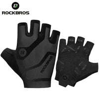 ROCKBROS Cycling Gloves Summer Fingerless Gloves MTB Mountain Bike Bicycle Outdoor Sports Gloves Breathable Shockproof