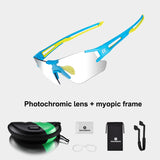 Cycling Photochromic Glasses UV400 Outdoors Sports Sunglasses Bicycle Mens Frameless Glasses Goggles Technical Eyewear