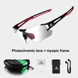 Cycling Photochromic Glasses UV400 Outdoors Sports Sunglasses Bicycle Mens Frameless Glasses Goggles Technical Eyewear