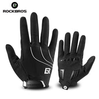 ROCKBROS Full Finger Cycling Gloves Bicycle Bike Sport Gloves For Men Women Gel Pad Shockproof Windproof