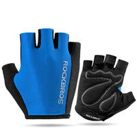 ROCKBROS Half Finger Cycling Glove Outdoor Sports Bicycle Bike Gloves Breathable Sponge Pad