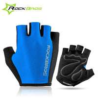 ROCKBROS Half Finger Cycling Glove Outdoor Sports Bicycle Bike Gloves Breathable Sponge Pad