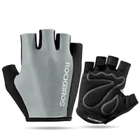 ROCKBROS Half Finger Cycling Glove Outdoor Sports Bicycle Bike Gloves Breathable Sponge Pad