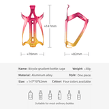 ROCKBROS Aluminum Alloy Bicycle Water Bottle Cage MTB Road Bike Drinking Water Bottle Cup Holder Mount Gradient