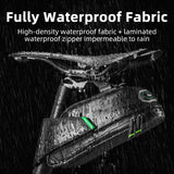 Rainproof Bicycle Saddle Bag Waterproof Bike Seatpost Bag Rear Tail Bag Refletive Large Capatity MTB Road Bike Bag Accessories