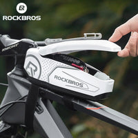 ROCKBROS  Bicycle Frame Bag w/ Phone Holder MTB Road Bike E-Bike City Bike Phone Bag Hard Shell Free Raincover Rainproof