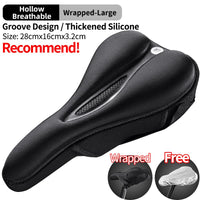 ROCKBROS GEL Bicycle Saddle Cover MTB Road Bike Seat Cushion Mat Hollow Breathable