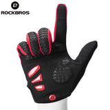 ROCKBROS GEL Full Finger Cycling Gloves Sports MTB Bike Bicycle Gloves Autumn Winter Windproof Touch Screen Shockproof