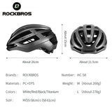 ROCKBROS Ultralight Cycling Helmet MTB Road Bike Bicycle Sport Helmet Men Women Integrally-molded Breathable Safety Helmet