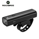 ROCKBROS Rechargeable LED Cycling Bike Headlight Bicycle Flashlight Torch Safety Light Lamp Waterproof Aluminum