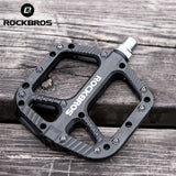 ROCKBROS Ultralight Nylon Bicycle Flat Pedals BMX MTB Road Bike Platform Pedals Seal Bearings