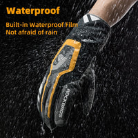 ROCKBROS Winter Warm Cycling Gloves Motorcycle Bike MTB Electric Bicycle Scooter Gloves Waterproof Touch Screen Windproof