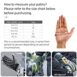 ROCKBROS Winter Warm Cycling Gloves Motorcycle Bike MTB Electric Bicycle Scooter Gloves Waterproof Touch Screen Windproof