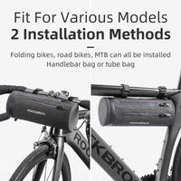 ROCKBROS Cycling Bicycle Handlebar Bag Shoulder Bags Backpack MTB Road Bike Front Tube Bag Pannier Large Capacity Waterproof