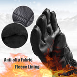 ROCKBROS Winter Cycling Gloves Skiing Snowboard Outdoor Sports Gloves Warm Thermal Waterproof Windproof