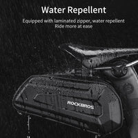 ROCKBROS 1.7L Bicycle Seatpost Bag MTB Road Bike Rear Tail Bag Waterproof Large Capatity Hard Shell Bike Accessories