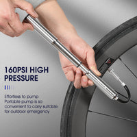 Portable 160PSI Bike Pump MTB Road Bicycle Tire Tyre Tube Inflator Hand Pump Schrader Presta Valve Ball Pump High Pressure